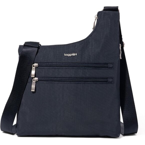 Women's Crossbody Bag RFID Protection Zipper Pockets Adjustable Strap Compact